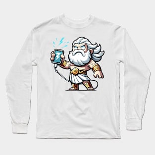 Zeus Charging a Phone Long Sleeve T-Shirt